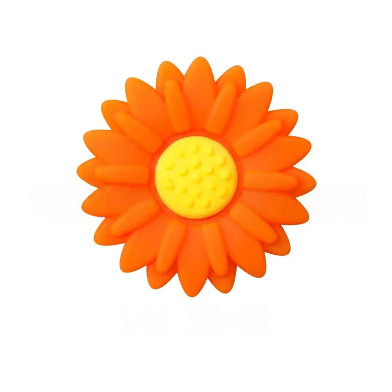 Flatback Little Daisy Silicone Focal Beads for DIY Pens Keychains