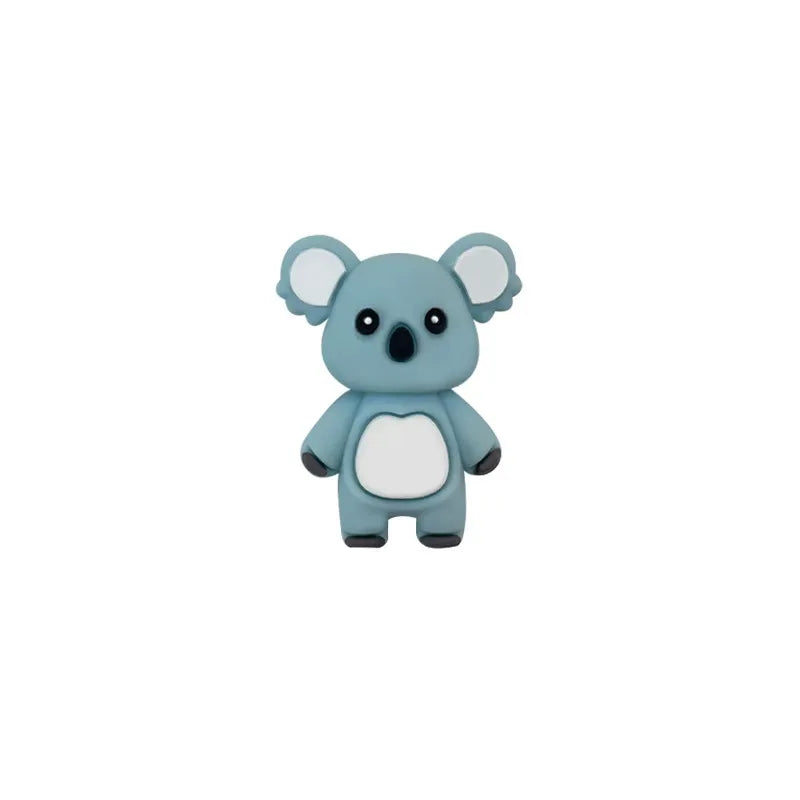 3D Koala Silicone Focal Beads for DIY Keychains Bracelet Pens