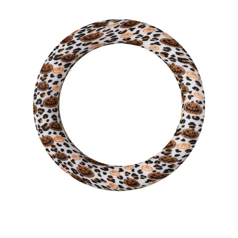 65MM Circular Ring Silicone Focal Beads for DIY Pens Keychains