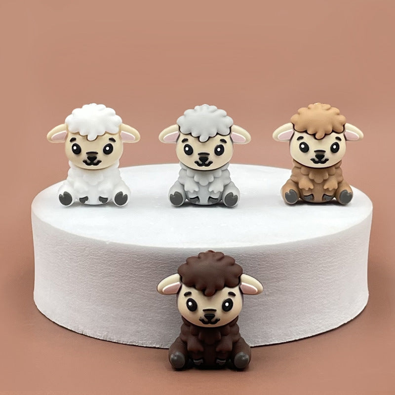Wholesale 3D Cartoon Animal Silicone Beads-10PCS