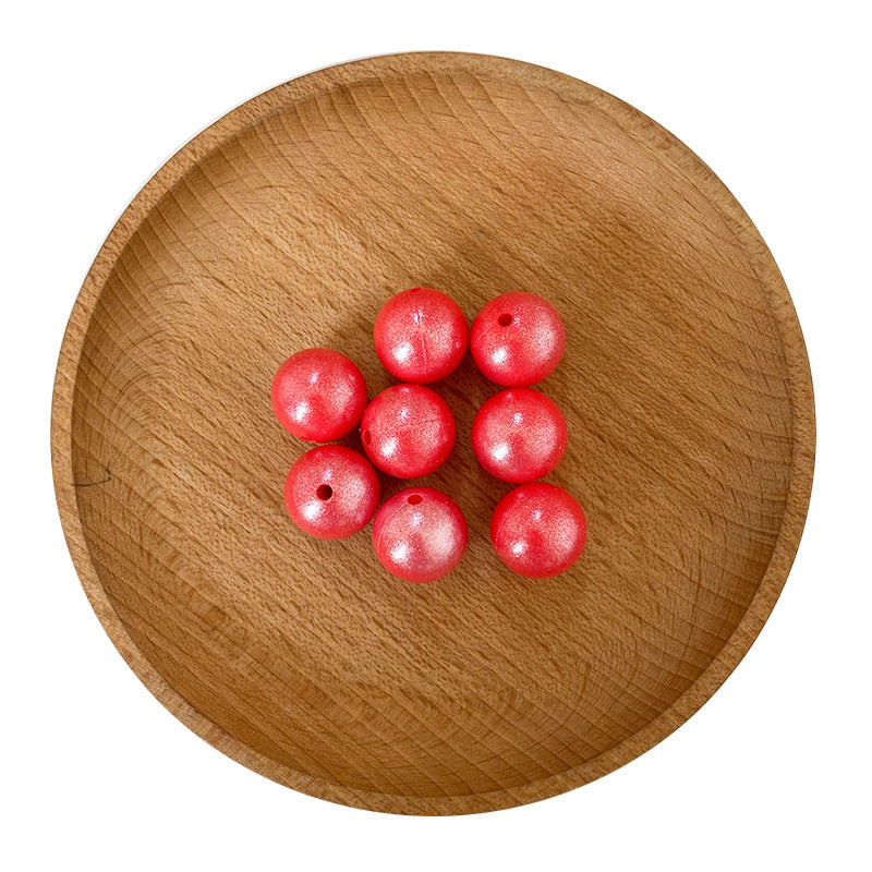 15MM Fine Shiny Silicone Round Beads-50PCS