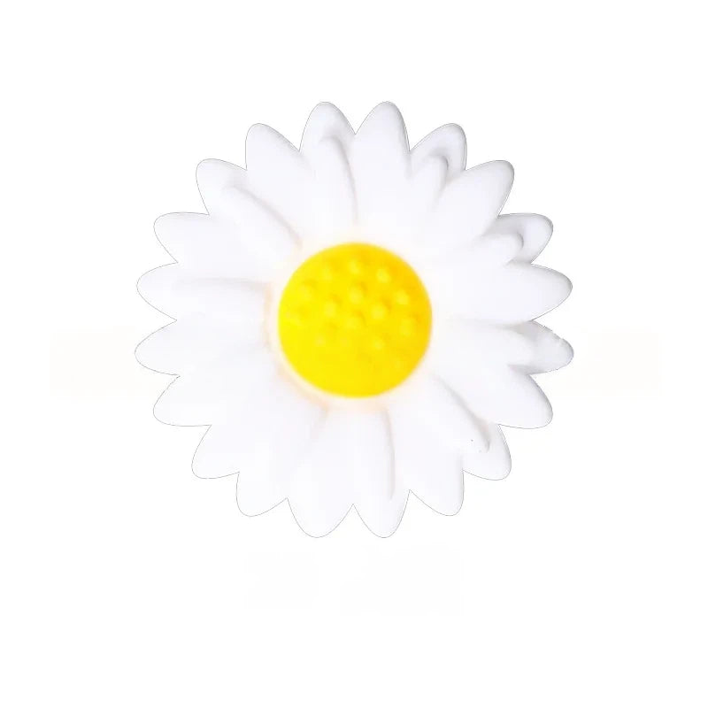 Flatback Little Daisy Silicone Focal Beads for DIY Pens Keychains