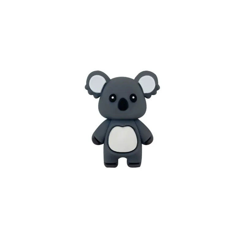3D Koala Silicone Focal Beads for DIY Keychains Bracelet Pens
