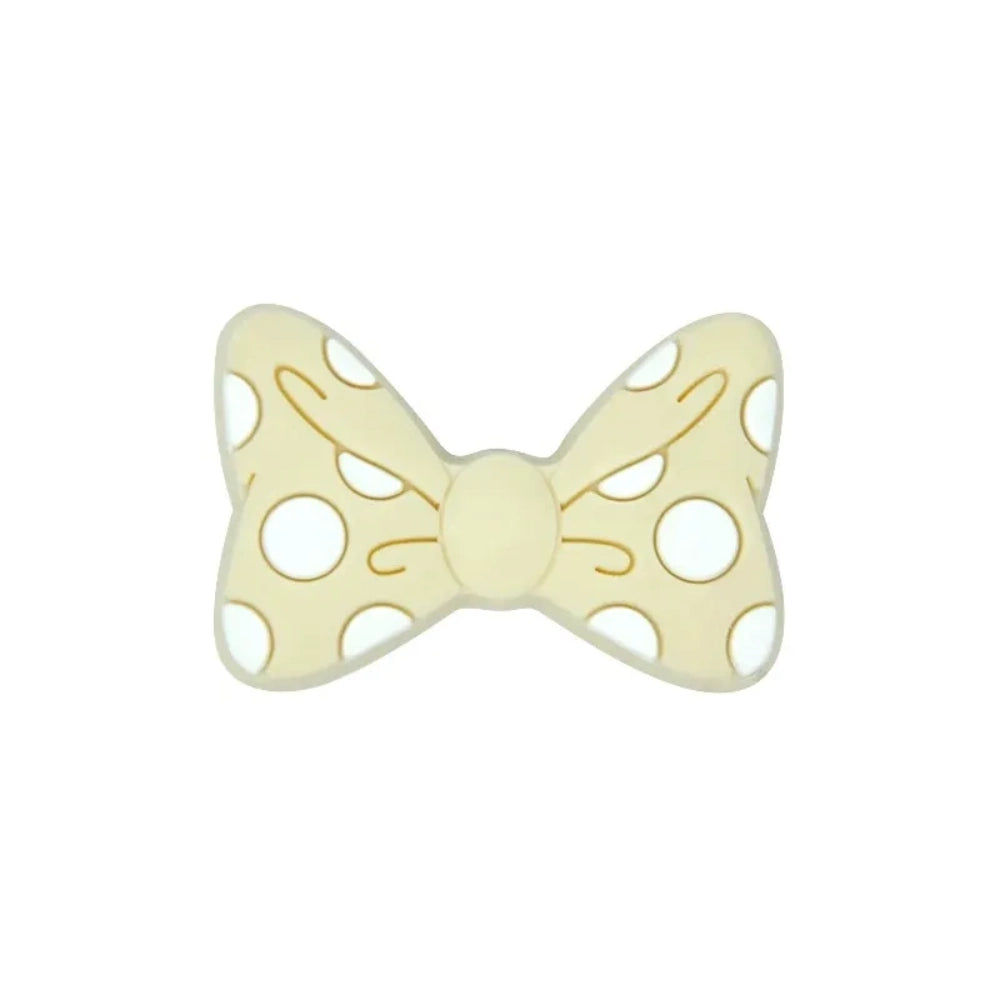 Flatback Bowtie Silicone Focal Bead | Beadable Pens Keychains Badge
