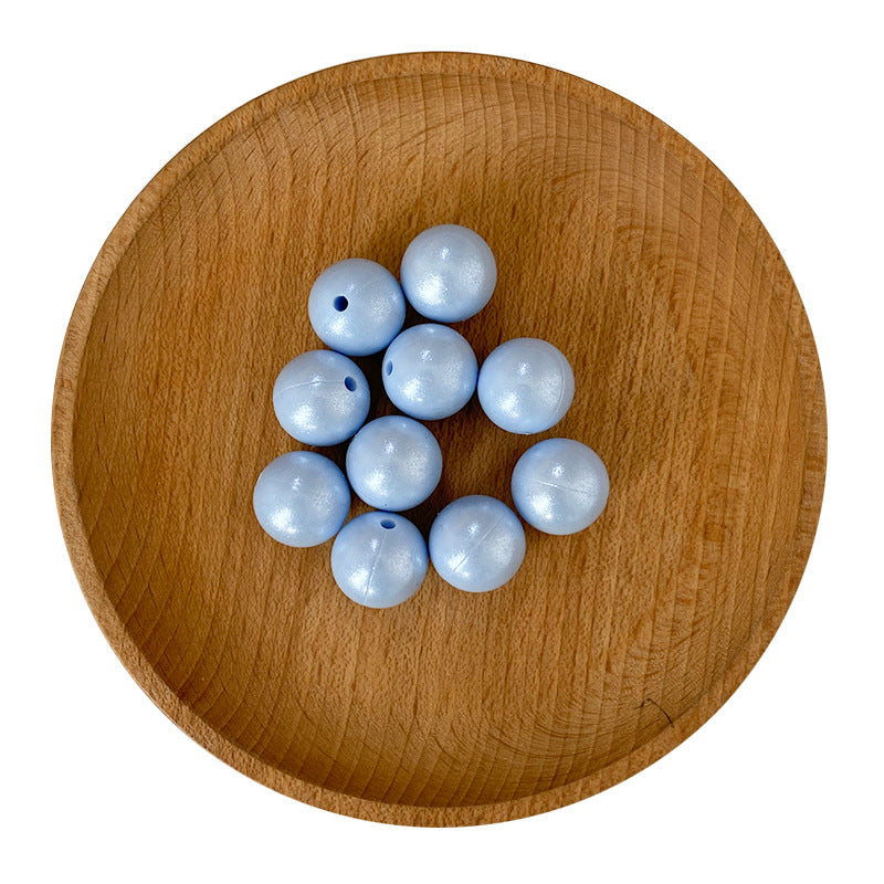 15MM Fine Shiny Silicone Round Beads-50PCS