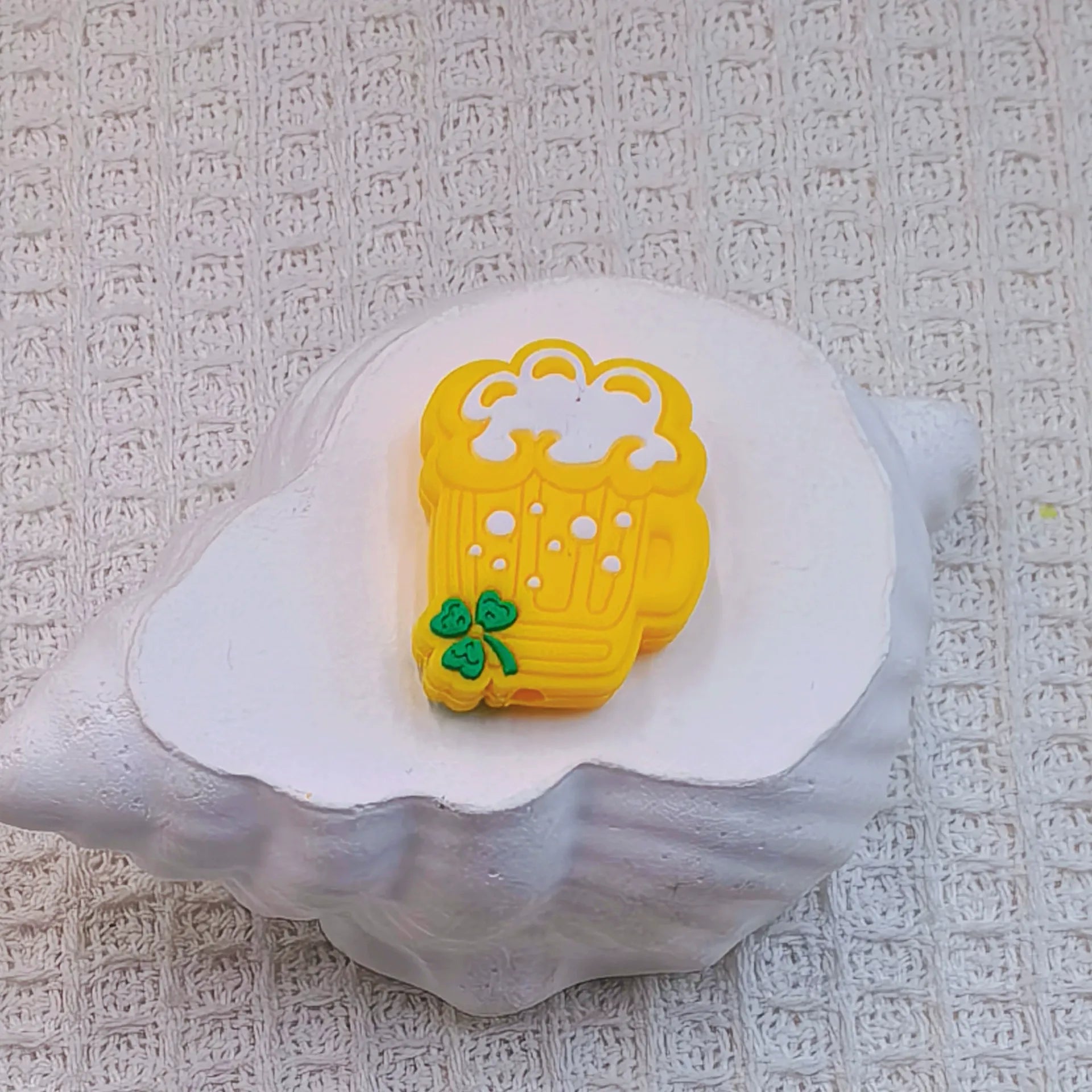 Flatback Saint Patrick's Day Series Silicone Focal Beads for DIY Pens Bracelet Keychains