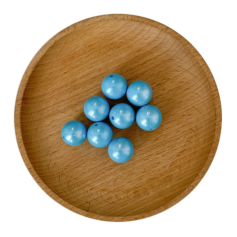 15MM Fine Shiny Silicone Round Beads-50PCS
