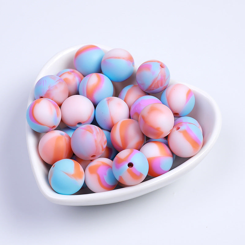 Creative Sweet Candy Color Silicone Beads-50PCS