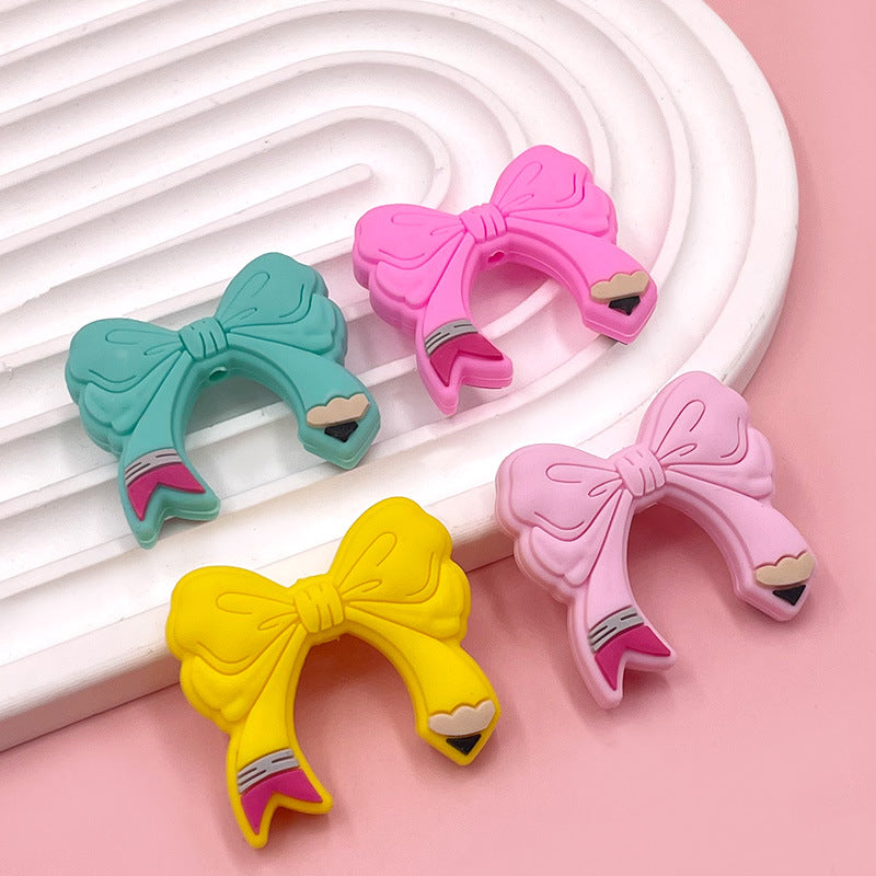 Focus Silicone Bow Beads-10PCS