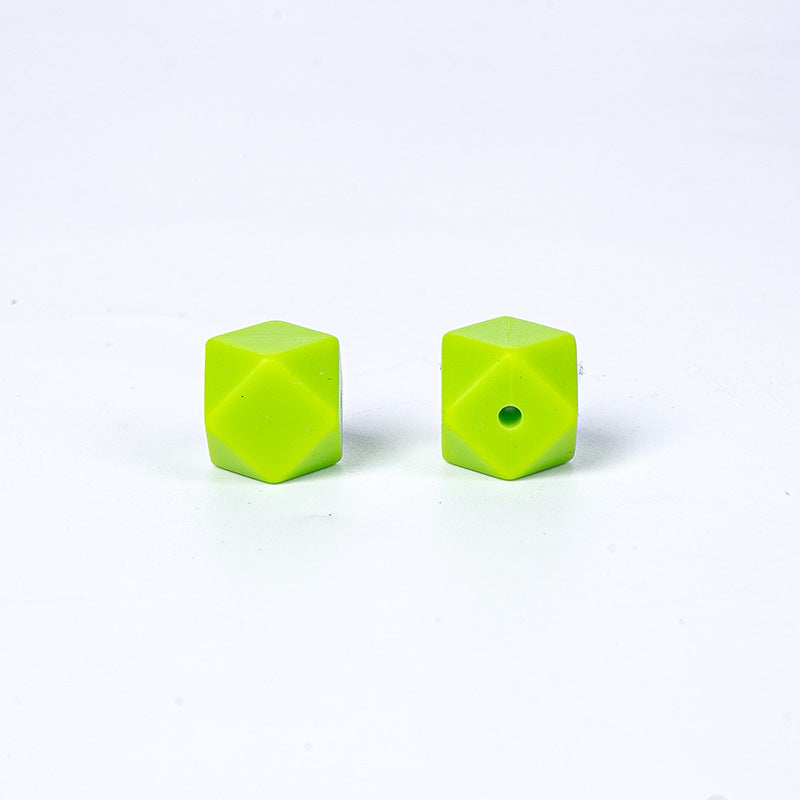17mm Hexagonal Shape Silicone Beads-50PCS