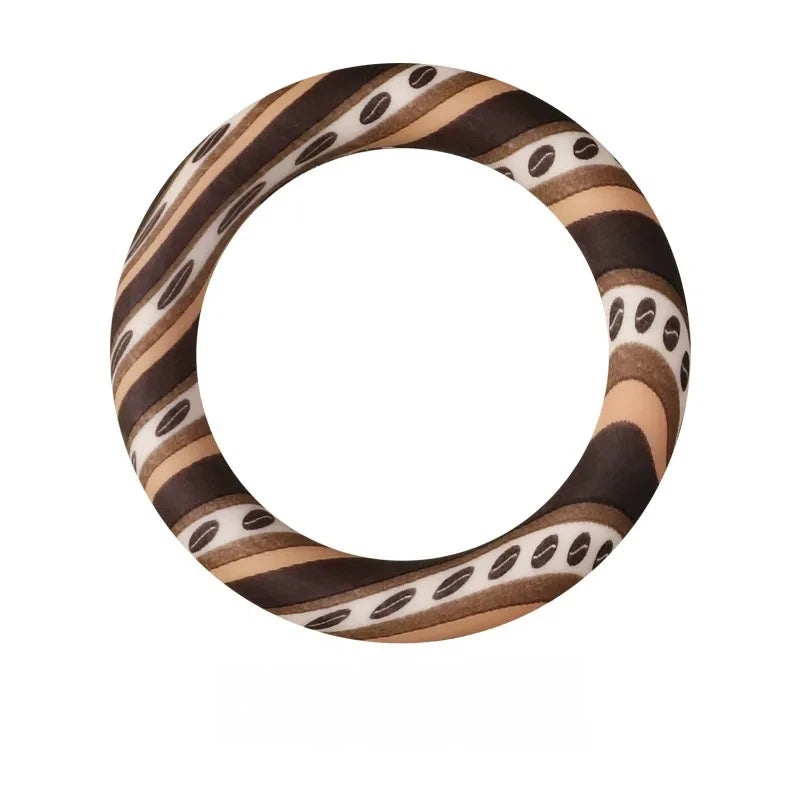 65MM Circular Ring Silicone Focal Beads for DIY Pens Keychains