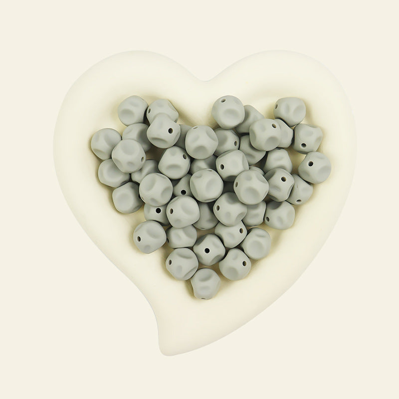 15mm Irregular Silicone Bead DIY Bead Pen Accessories-50PCS