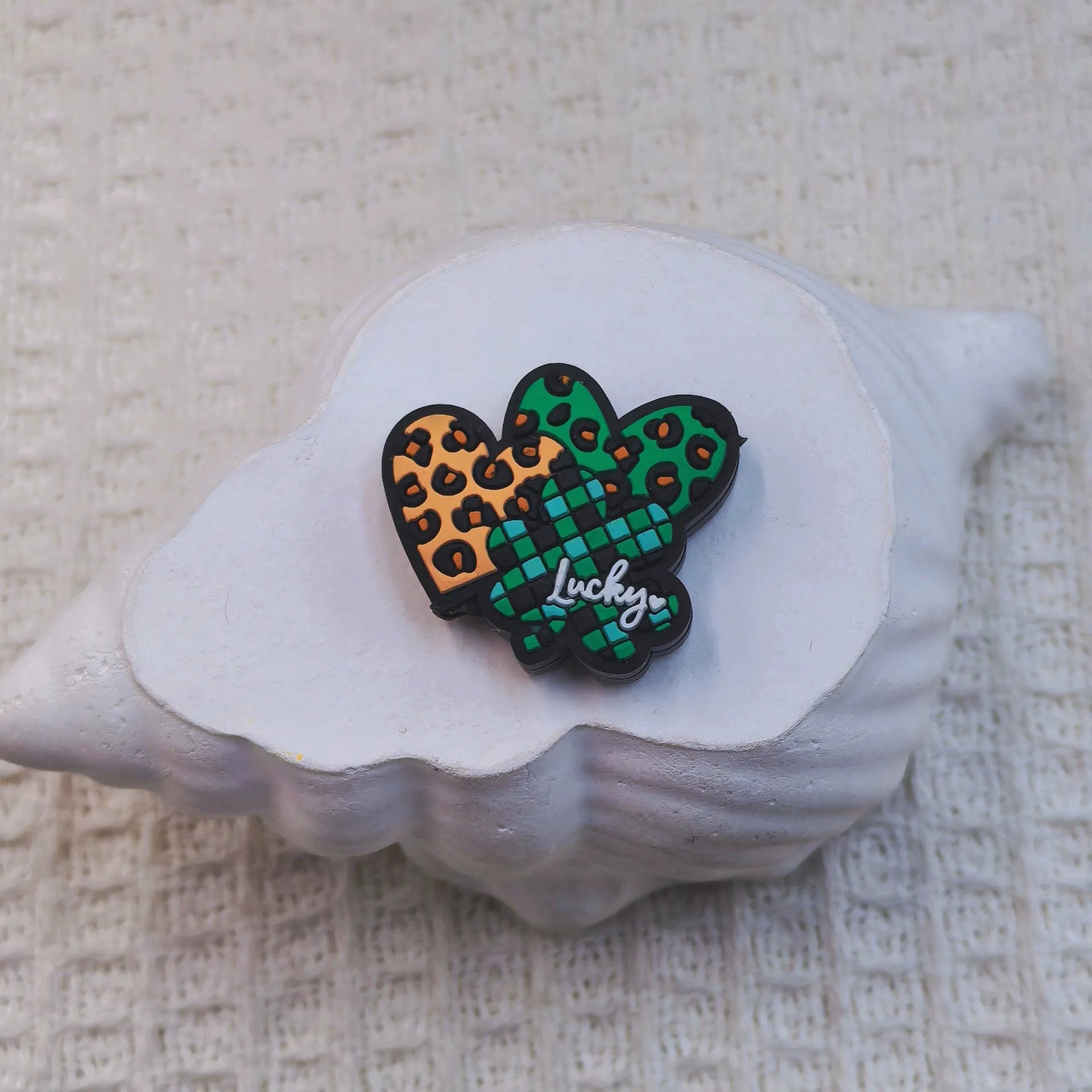 Flatback Saint Patrick's Day Series Silicone Focal Beads for DIY Pens Bracelet Keychains