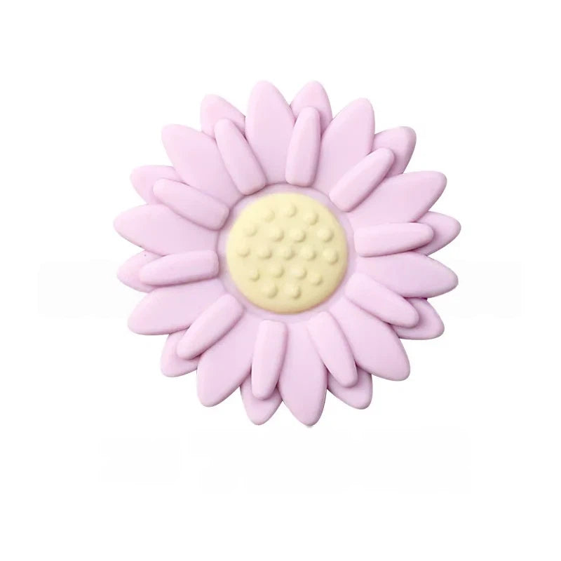 Flatback Little Daisy Silicone Focal Beads for DIY Pens Keychains