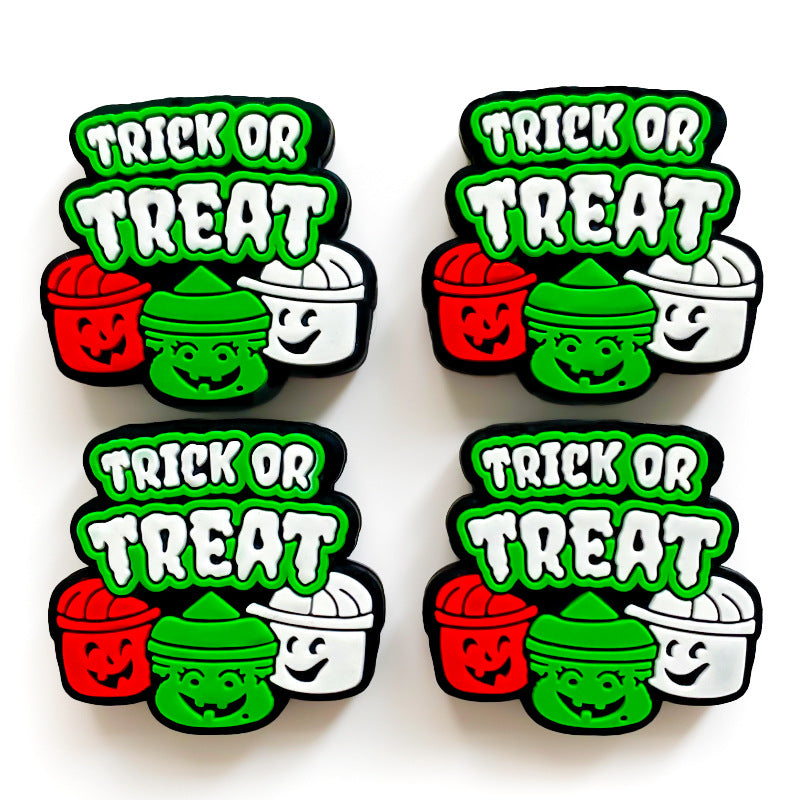 DIY Halloween Silicone Focal Beads -10PCS