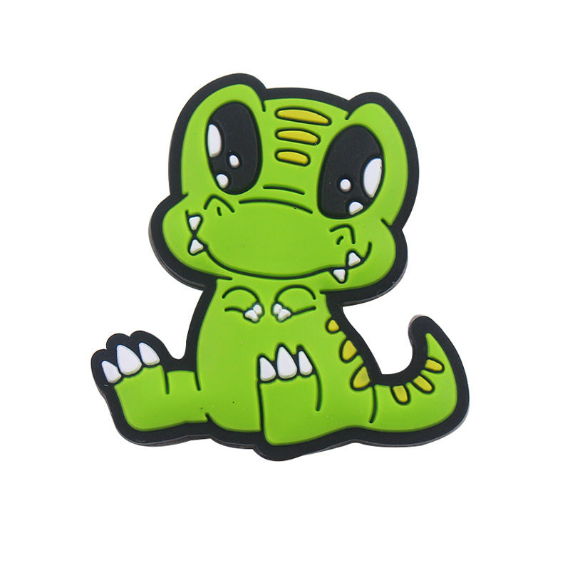 Creative Cartoon Green Little Dinosaur Silicone Beads-10PCS