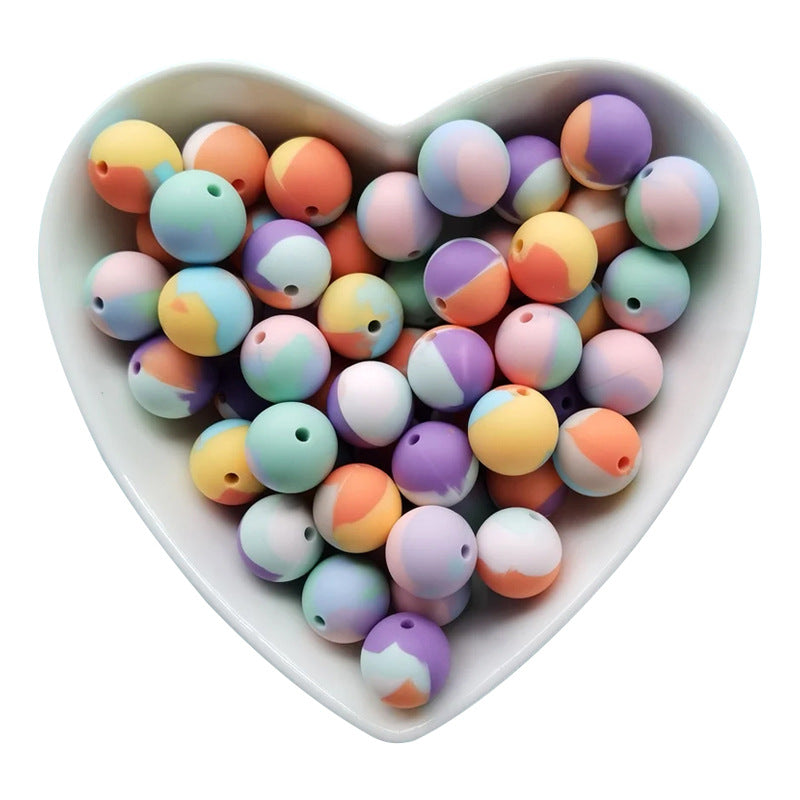Creative Sweet Candy Color Silicone Beads-50PCS