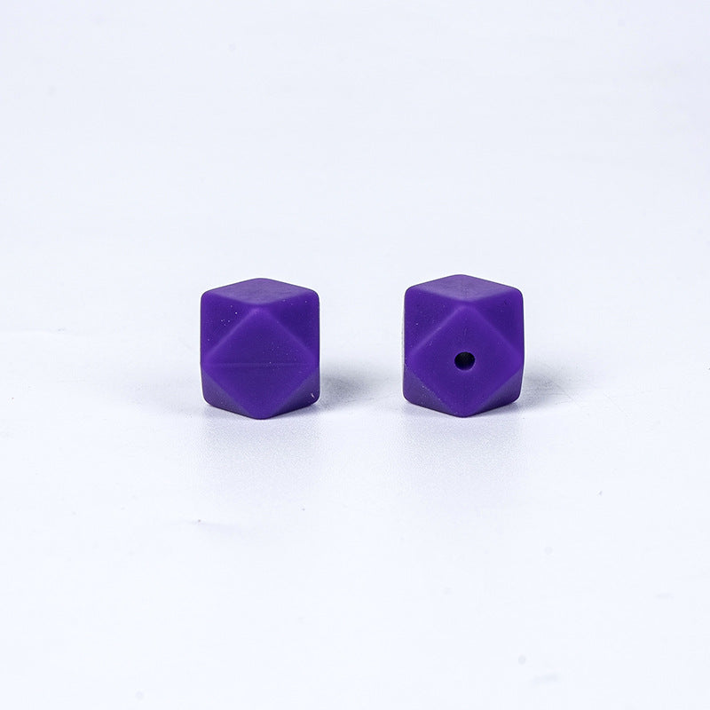 17mm Hexagonal Shape Silicone Beads-50PCS