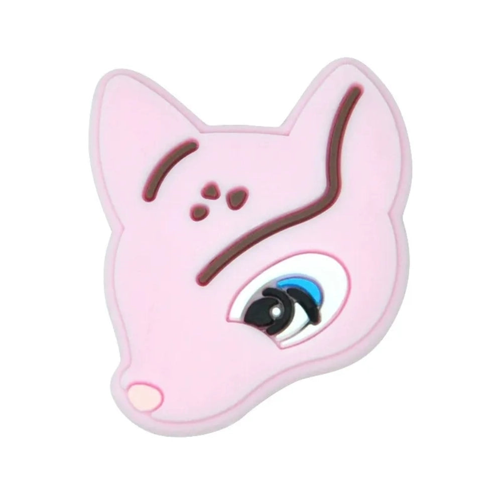 Flatback Fox Silicone Focal Bead | Beadable Pens Keychains Badge
