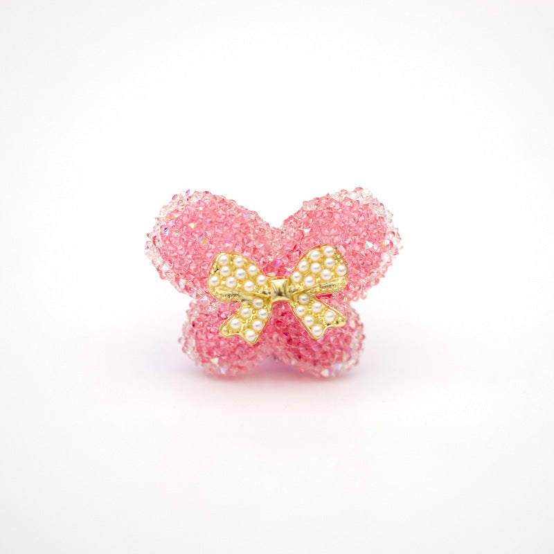 Creative Butterfly Sugar Beads Acrylic DIY Beads-2PCS
