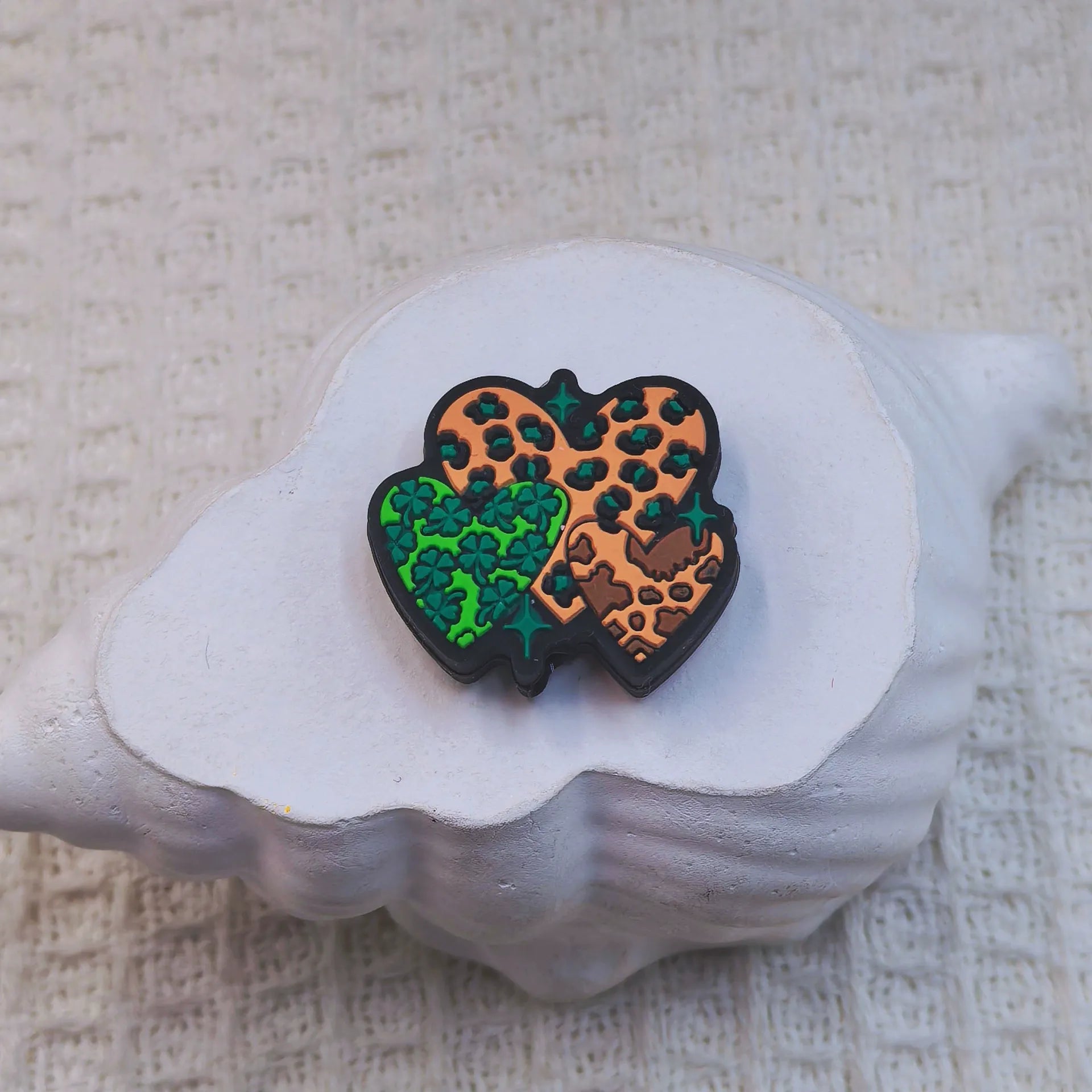 Flatback Saint Patrick's Day Series Silicone Focal Beads for DIY Pens Bracelet Keychains