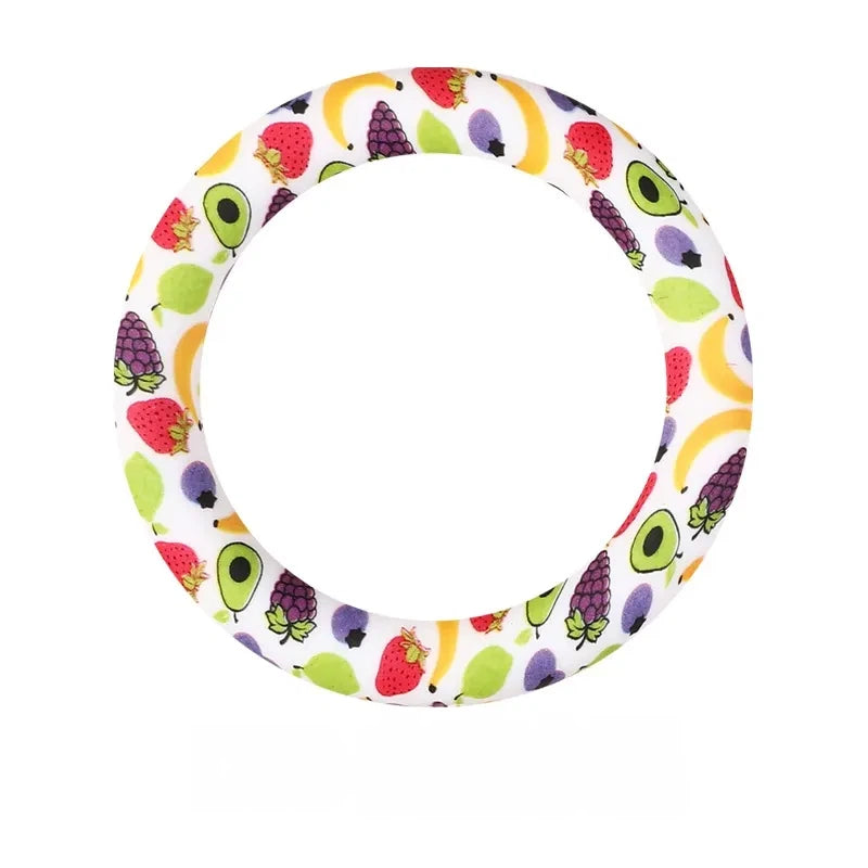 65MM Circular Ring Silicone Focal Beads for DIY Pens Keychains