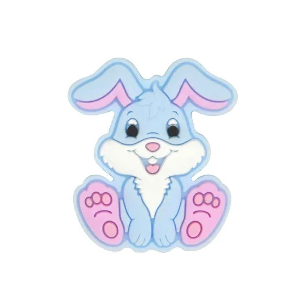 Flatback Rabbit Silicone Focal Bead | Beadable Pens Keychains Badge