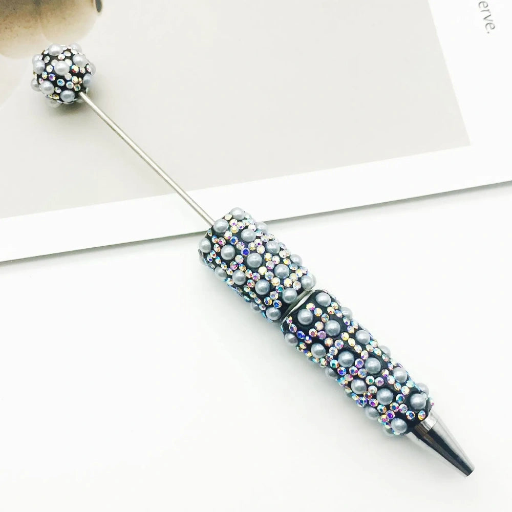 Diamonds and Pearls Creative Bead Piercing DIY Ballpoint Pen