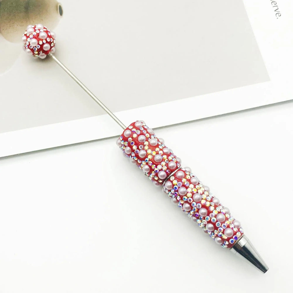 Diamonds and Pearls Creative Bead Piercing DIY Ballpoint Pen