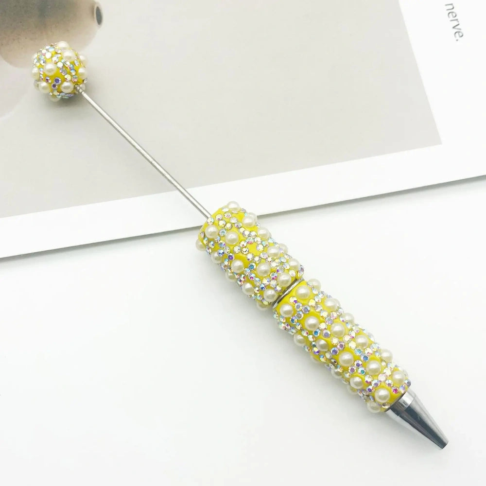 Diamonds and Pearls Creative Bead Piercing DIY Ballpoint Pen