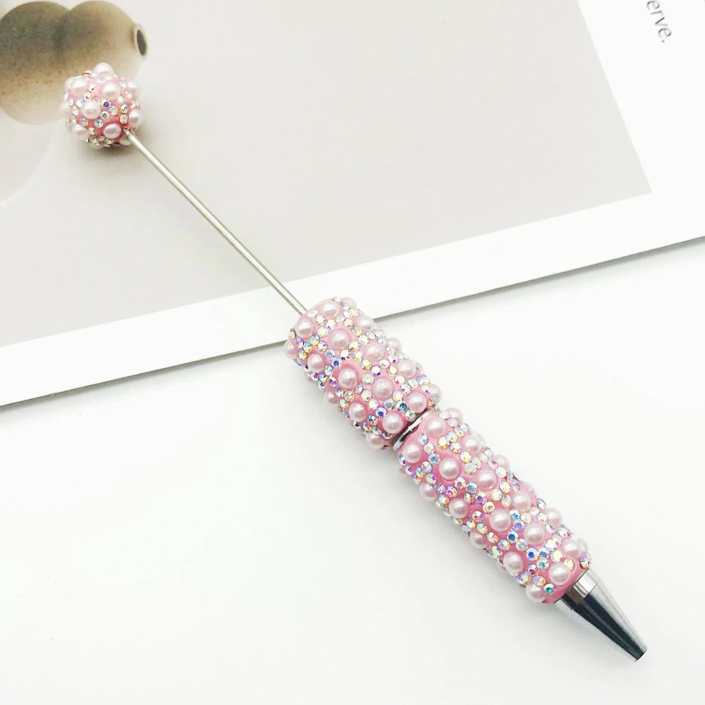 Diamonds and Pearls Creative Bead Piercing DIY Ballpoint Pen