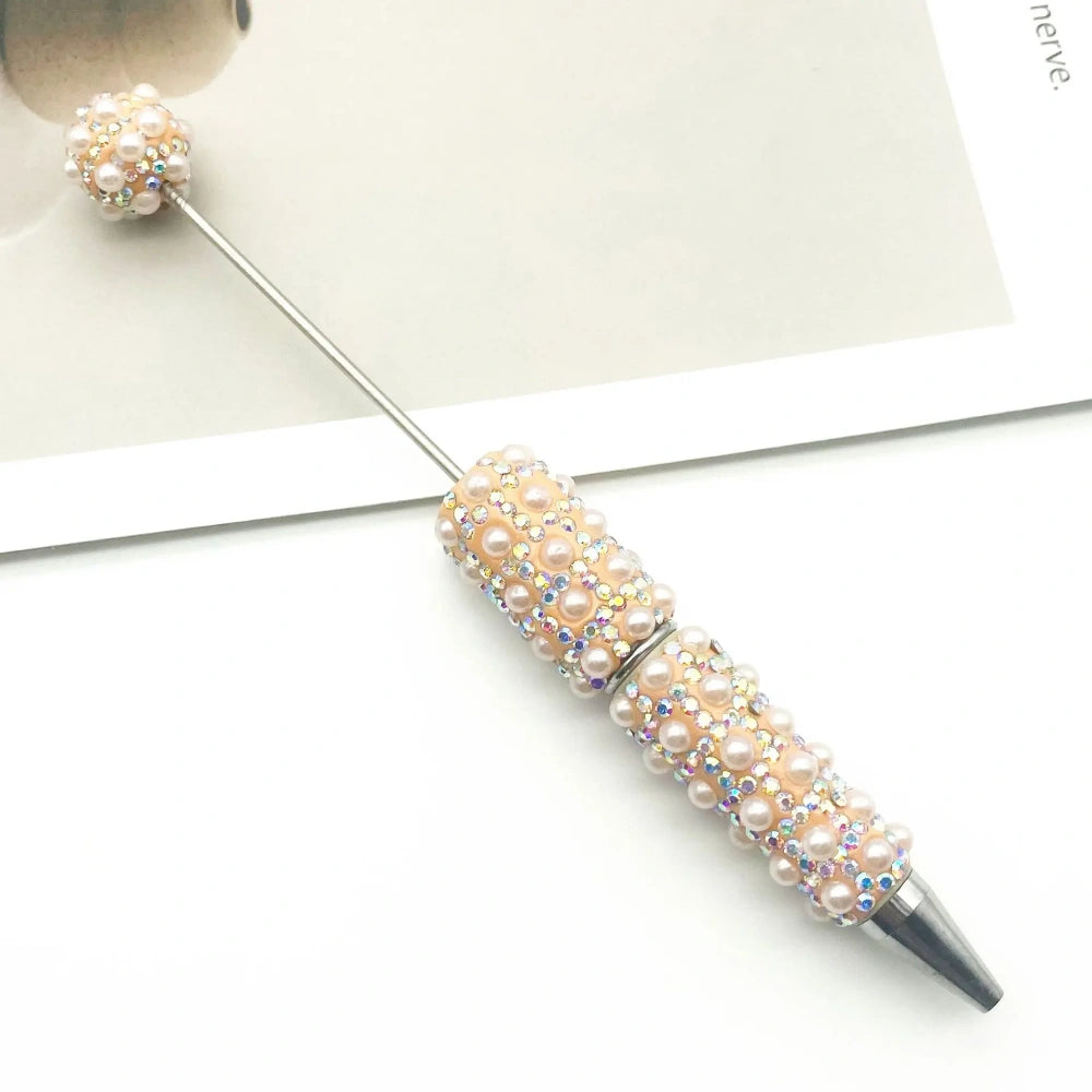 Diamonds and Pearls Creative Bead Piercing DIY Ballpoint Pen