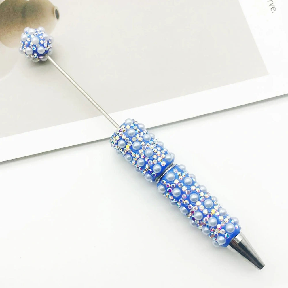 Diamonds and Pearls Creative Bead Piercing DIY Ballpoint Pen