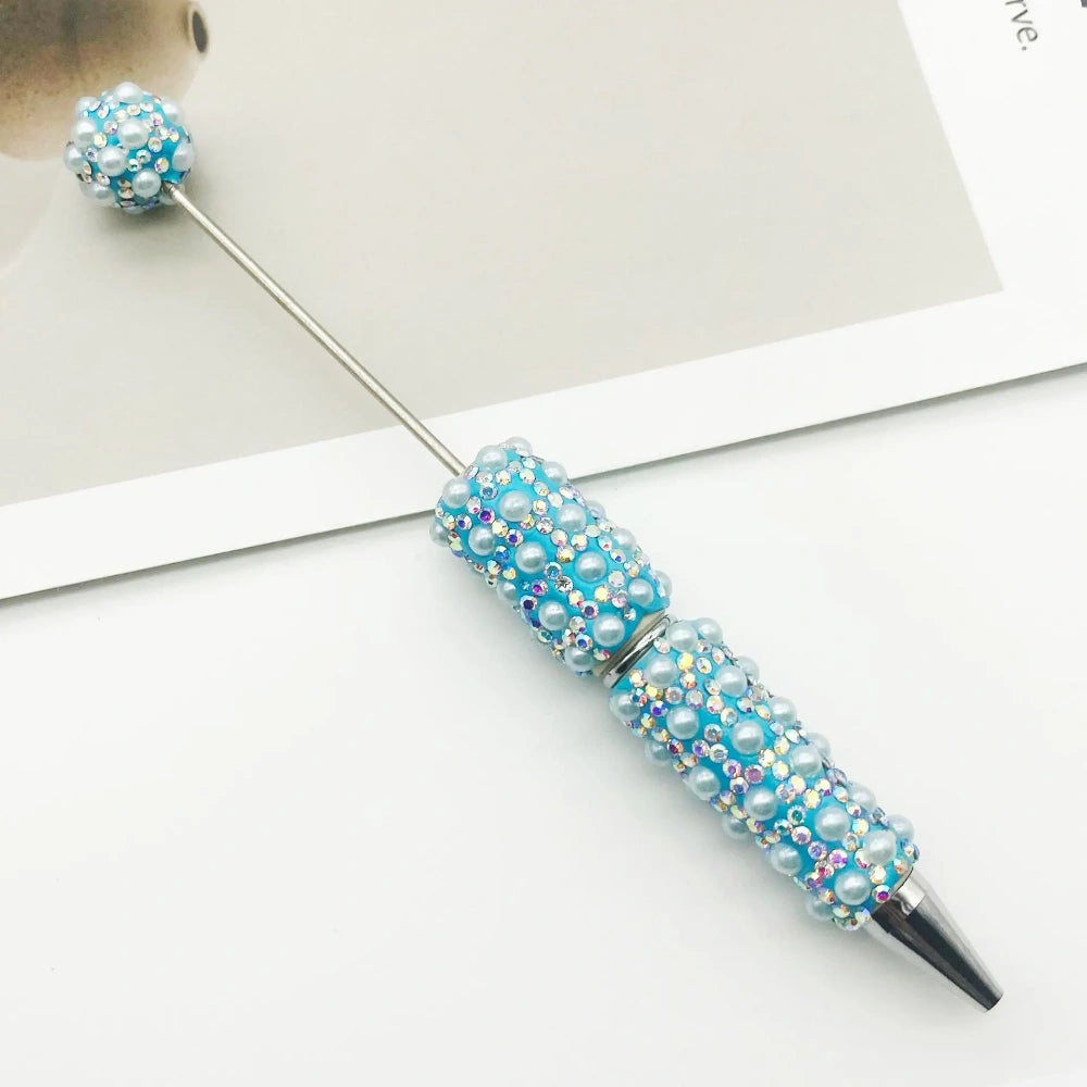 Diamonds and Pearls Creative Bead Piercing DIY Ballpoint Pen