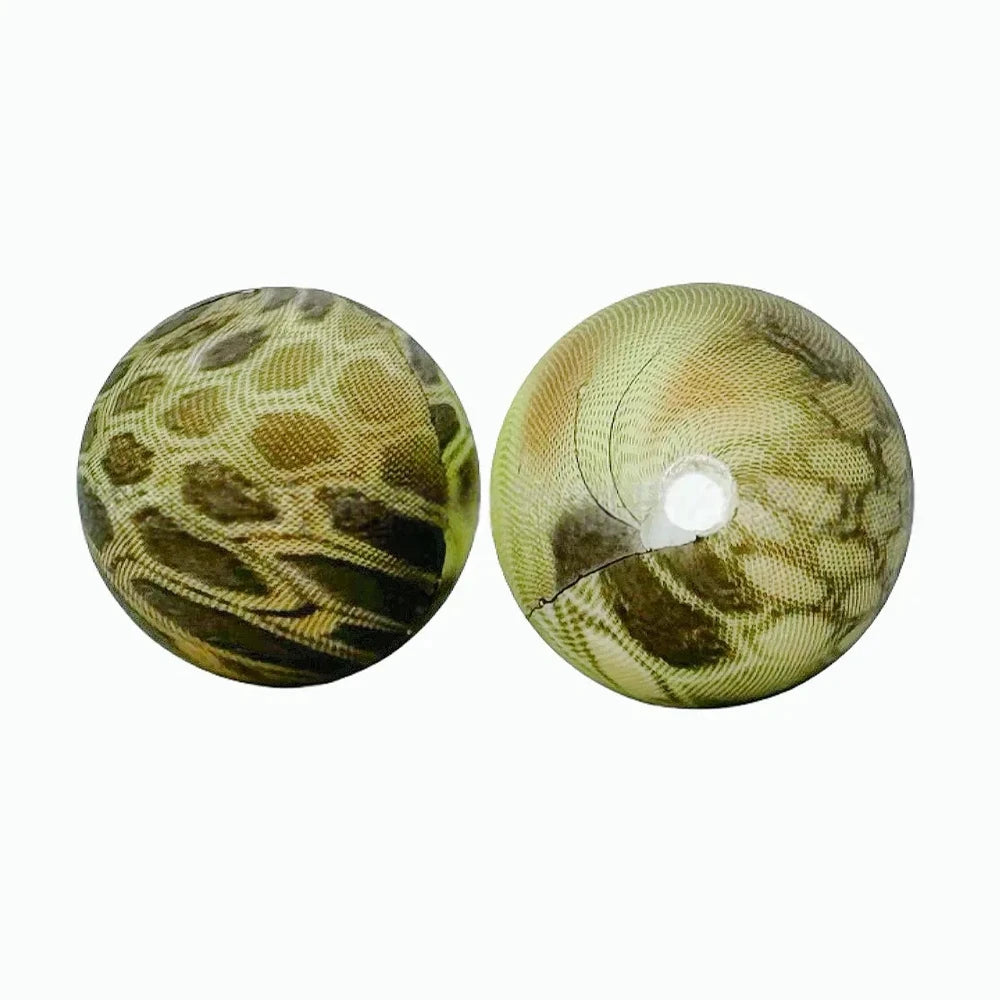 15mm Tortoiseshell Pattern Printed Silicone Bead for DIY Bracelet Pens