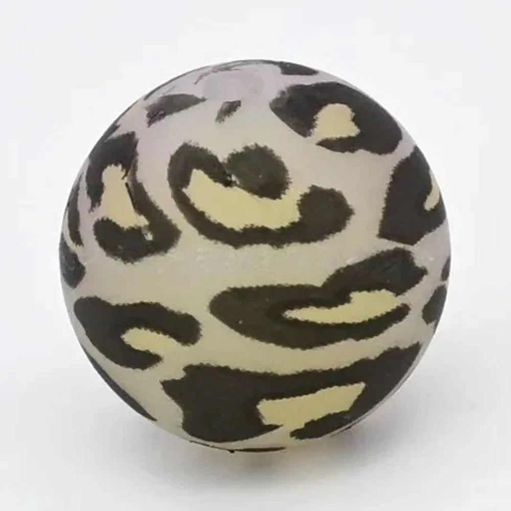15mm Leopard Printed Silicone Bead for DIY Bracelets Keychains