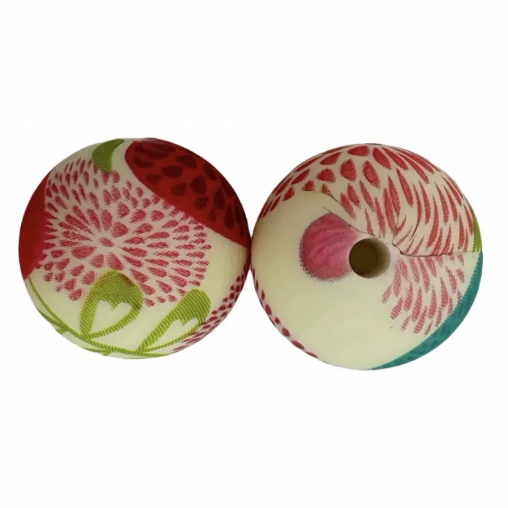 15mm Fireworks Printed Silicone Bead for DIY Bracelets Keychains