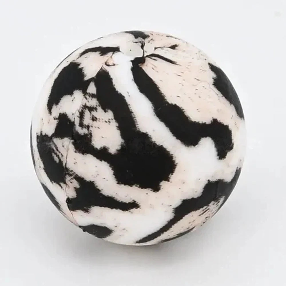 15mm Light Yellow Leopard Printed Silicone Bead for DIY Keychains Pens