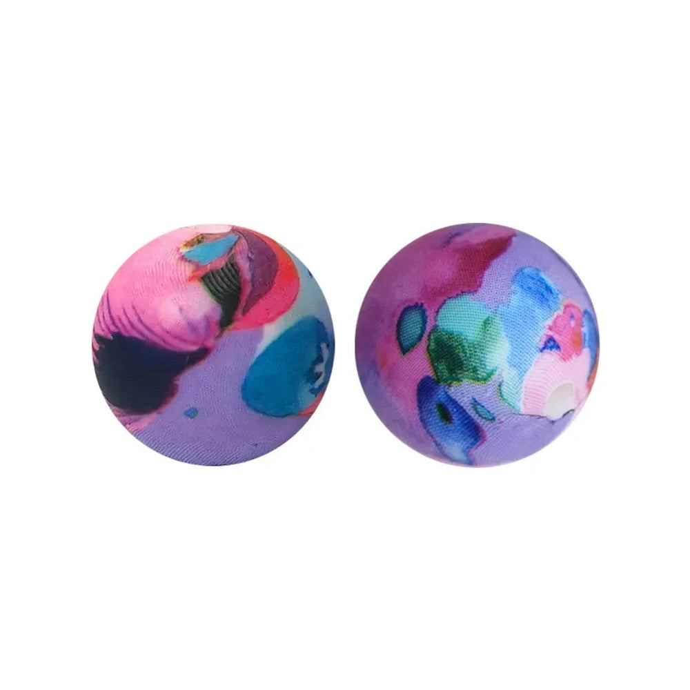 15mm Printed Silicone Bead for DIY Pens Bracelets 008