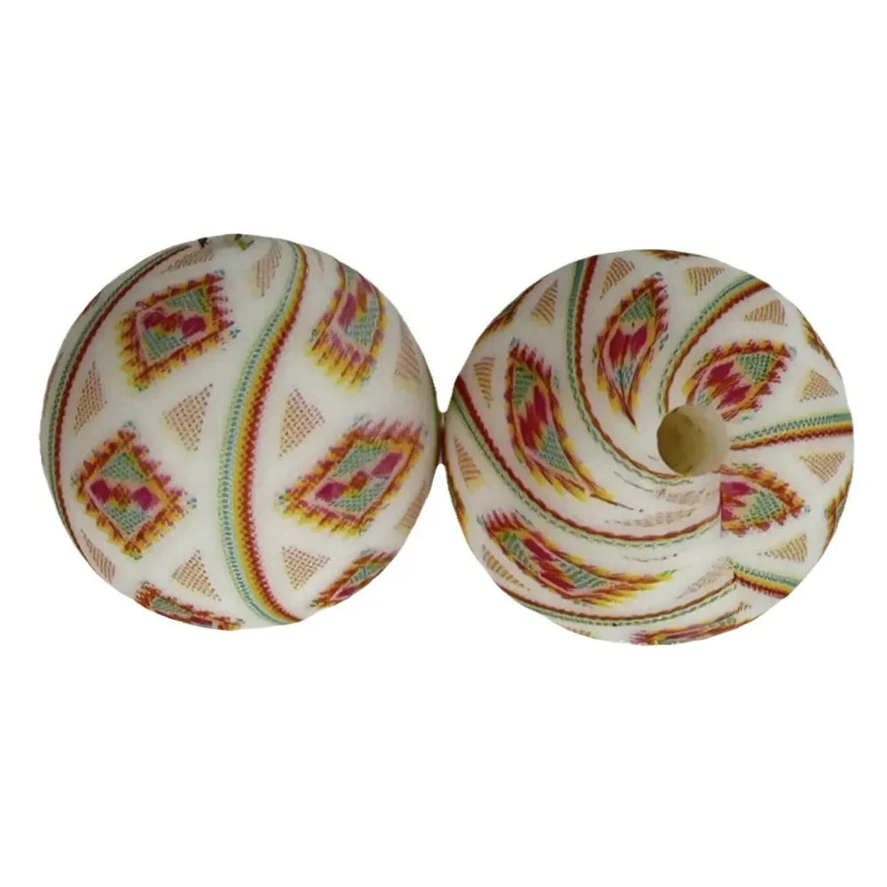 15mm Western Pattern Printed Silicone Bead for DIY Bracelet Keychains