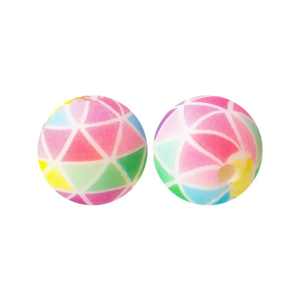 15mm Colorful Checkered Pattern Printed Silicone Bead for DIY Pens Keychains