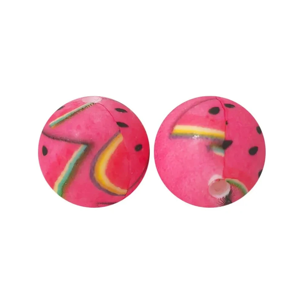 15mm Watermelon Printed Silicone Bead for DIY Keychains Pens