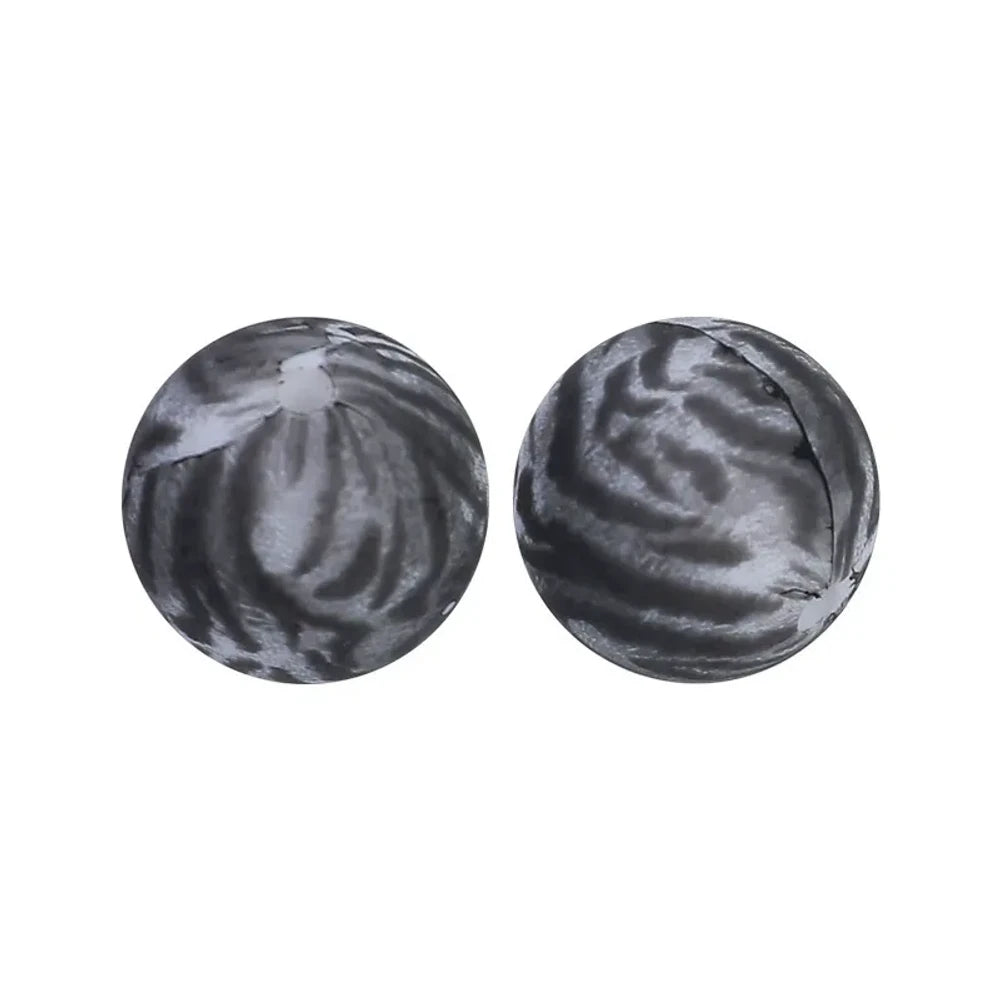 15mm Leopard Printed Silicone Bead for DIY Pens Bracelet