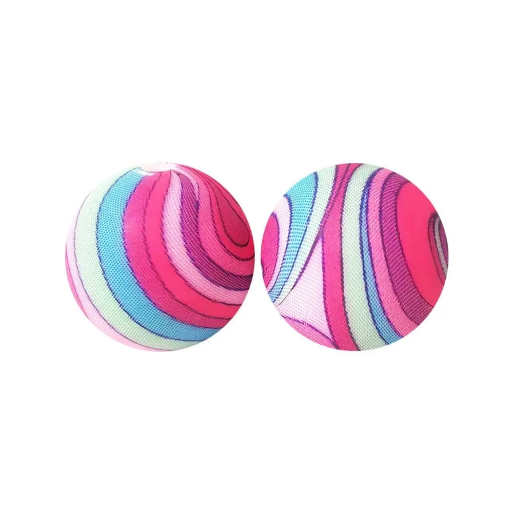 15mm Colorful Stripe Printed Silicone Bead for DIY Keychains Pens