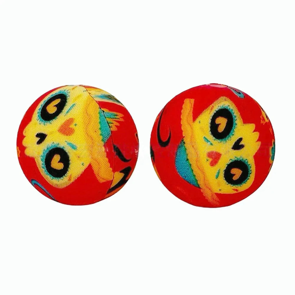 15mm Skull Head Printed Silicone Bead for DIY Pens Keychain