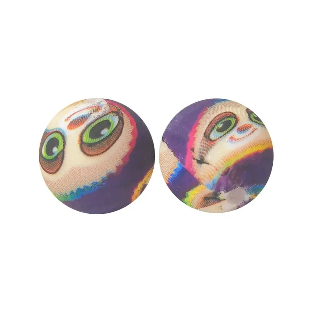15mm Sloth Printed Silicone Bead for DIY Pens Bracelets