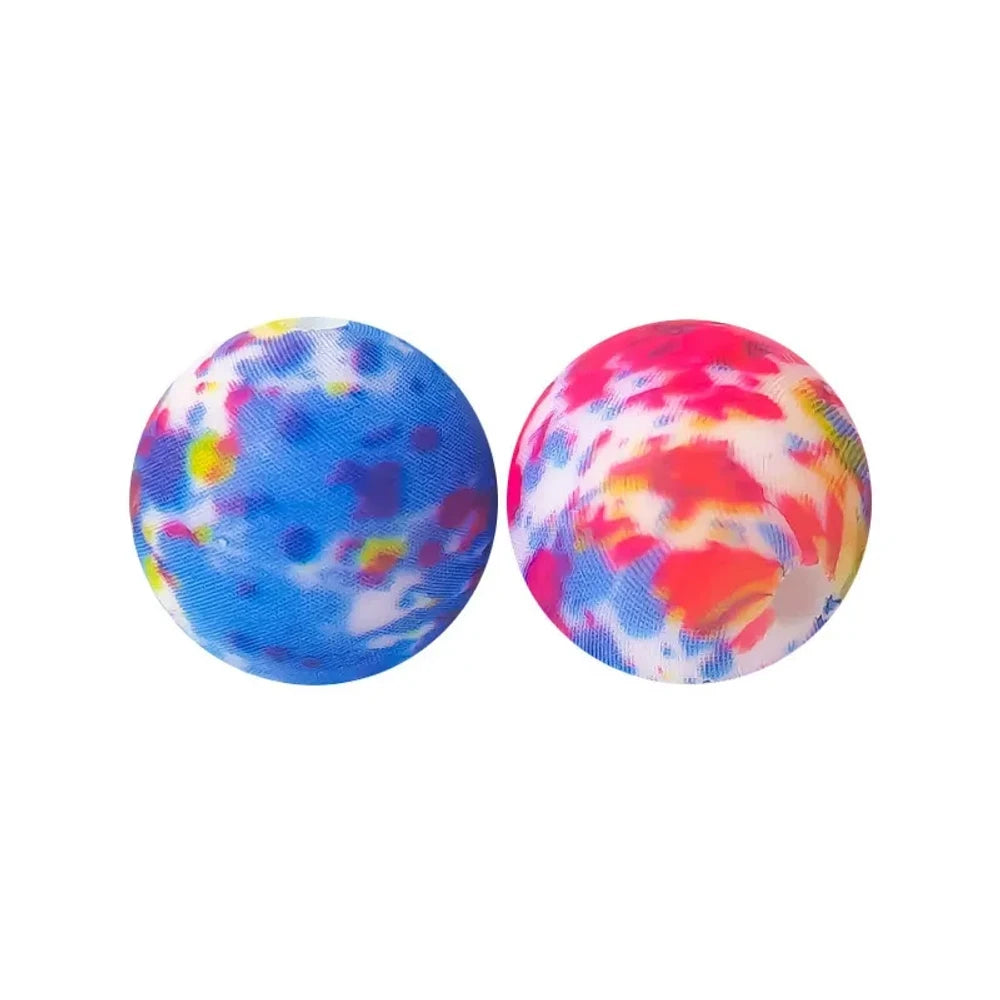 15mm Colorful Printed Silicone Bead for DIY Bracelets Pens Keychains