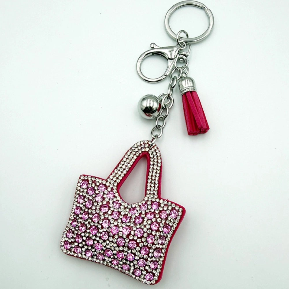 Bag Rhinestone Keychain for DIY
