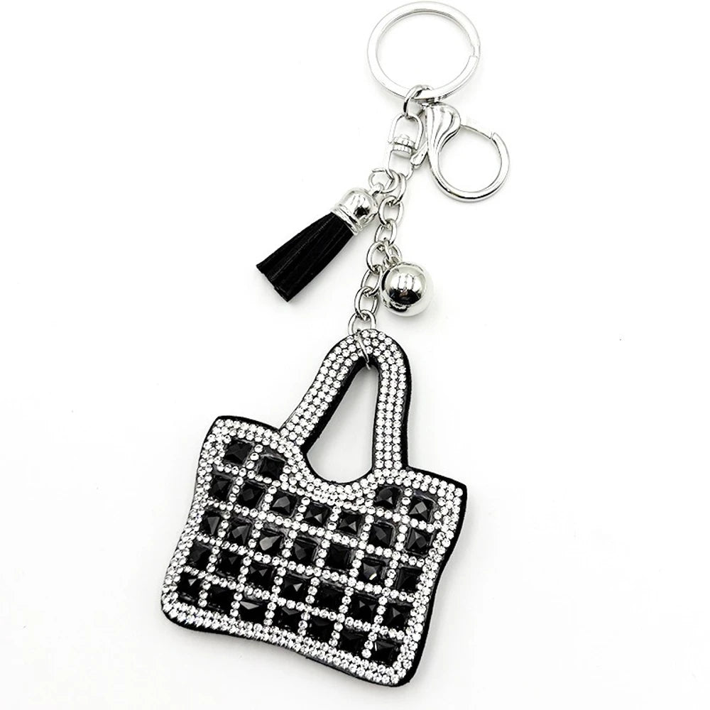 Bag Rhinestone Keychain for DIY
