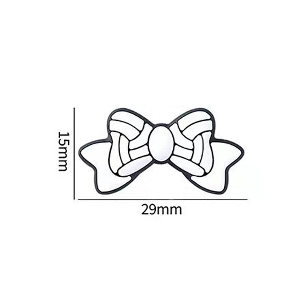 3D Cartoon Bowknot Ball Pattern Silicone Beads-10PCS